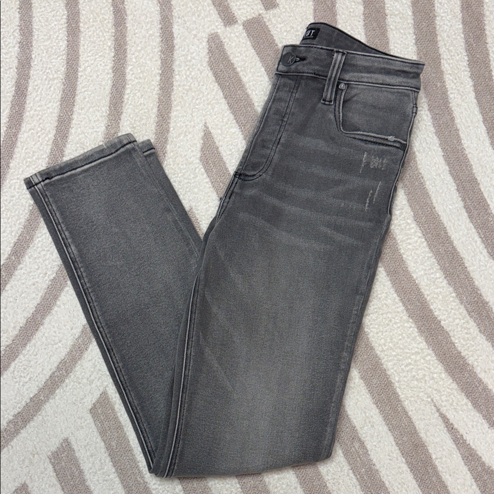 Kut from the Kloth Men's Washed Charcoal Skinny Jeans size 4L